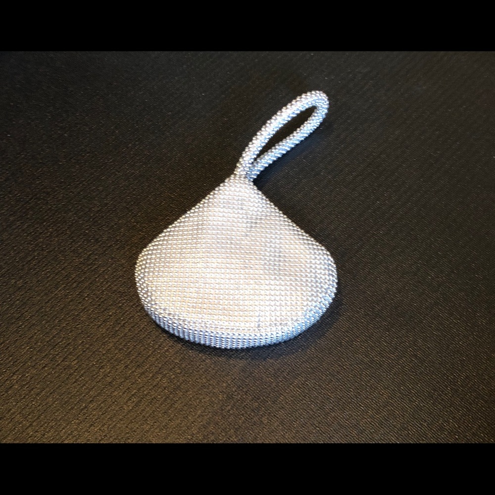 BRAND NEW SILVER MESH EVENING BAG